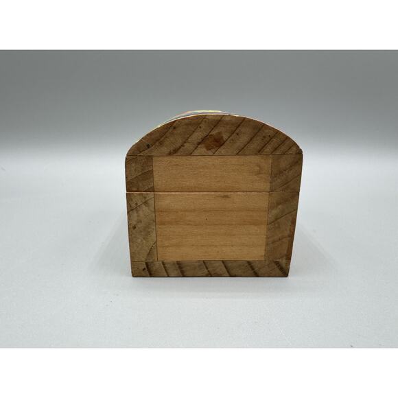 Nahanche Folk Art Wood Box Hand Painted El Salvador Toucan Bird Village VTG - Picture 2 of 9